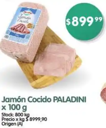 Supermercados Buenos Días Jamón Cocido PALADINI x 100g oferta
