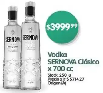 Supermercados Buenos Días Vodka SERNOVA Clásico x 700cc oferta