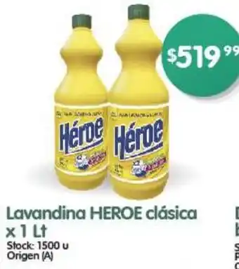 Supermercados Buenos Días Lavandina HEROE clásica x 1lt oferta