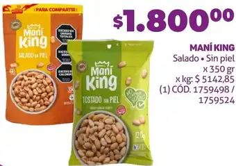 Makro MANÍ KING x 350gr oferta