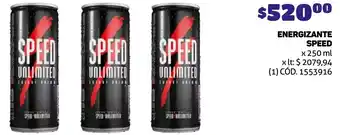 Makro ENERGIZANTE SPEED x 250ml oferta