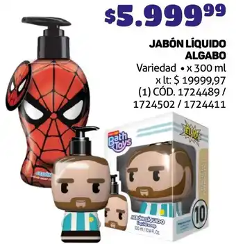 Makro JABÓN LÍQUIDO ALGABO x 300ml oferta