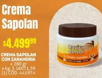 Makro CREMA SAPOLAN CON ZANAHORIA x 280gr oferta