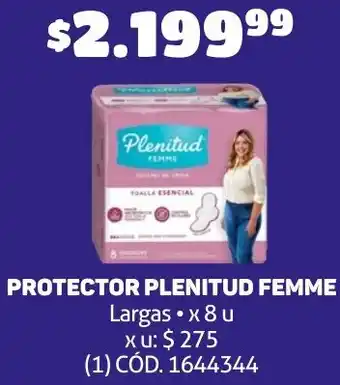 Makro PROTECTOR PLENITUD FEMME Largas x 8u oferta