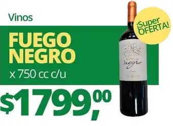 Supermercados A Granel Vinos FUEGO NEGRO x 750cc oferta