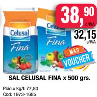 Maxiconsumo Sal Celusal Fina x 500 grs oferta
