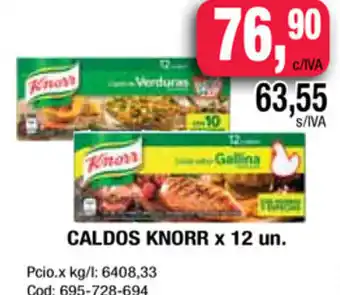 Maxiconsumo Knorr Caldos x 12 un oferta