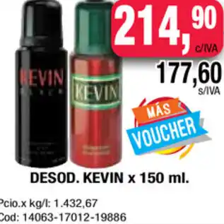 Maxiconsumo Kevin Desod. x 150 ml oferta