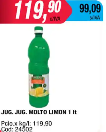 Maxiconsumo Molto Jug. Jug. Limon 1 lt oferta