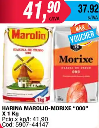Maxiconsumo Marolio-Morixe Harina "000" x 1 kg oferta