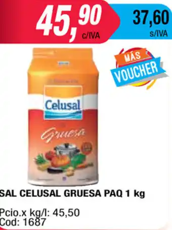 Maxiconsumo Celusal Sal Gruesa Paq 1 kg oferta