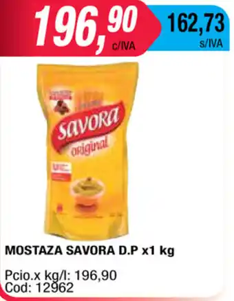Maxiconsumo Savora Mostaza D.P x 1 kg oferta