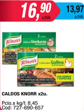 Maxiconsumo Knorr Caldos x 2u oferta