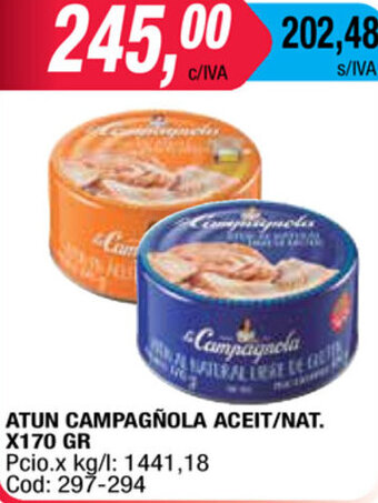 Maxiconsumo Atun Campagñola Aceit/Nat. x 170 gr oferta