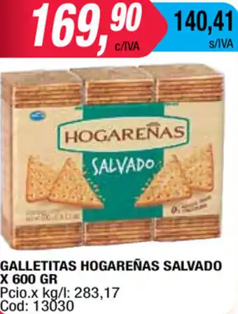 Hogareñas Salvado Galletitas x 600 gr