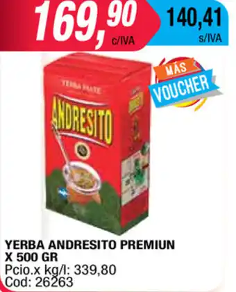 Maxiconsumo Andresito Yerba Premiun x 500 gr oferta