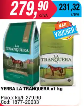 Maxiconsumo La Tranquera Yerba x 1 kg oferta