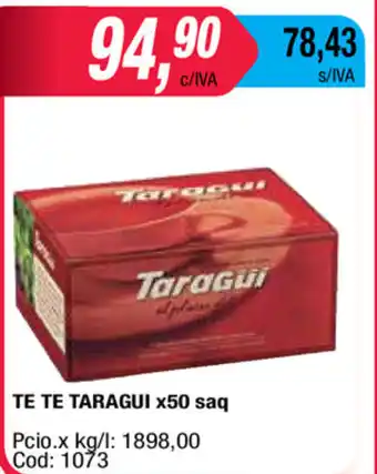 Maxiconsumo Te Te Taragui x 50 saq oferta