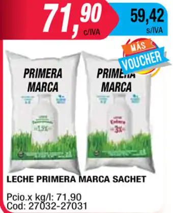 Maxiconsumo Primera Marca Leche Sachet oferta