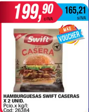 Maxiconsumo Swift Hamburguesas Caseras x 2unid oferta