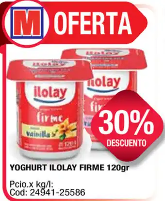 Maxiconsumo Ilolay Yoghurt Firm 120gr oferta