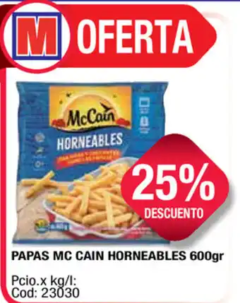 Maxiconsumo McCain Papas Horneables 600gr oferta