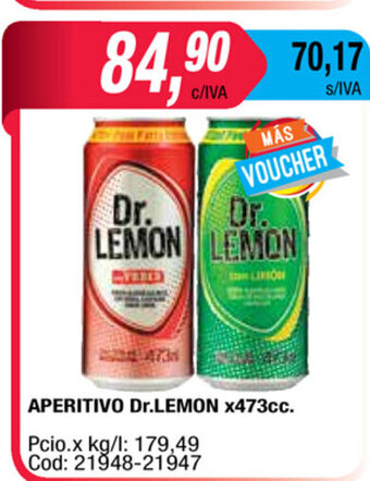 Maxiconsumo Dr.Lemon Aperitivo x 473cc oferta