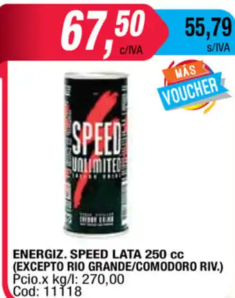 Maxiconsumo Speed Energiz lata 250cc oferta