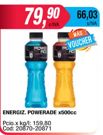 Maxiconsumo Powerade Energiz x 500cc oferta