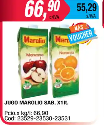 Maxiconsumo Marolio Jugo Sab x 1lt oferta