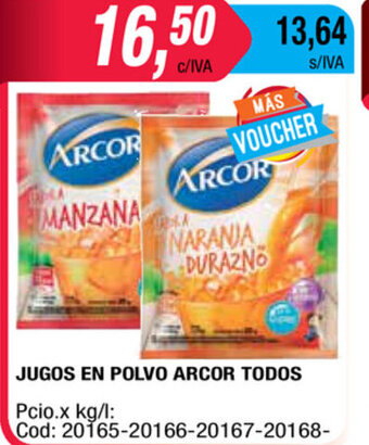 Maxiconsumo Arcor Jugos En Polvo Todos oferta