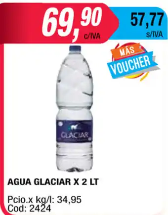 Maxiconsumo Glaciar Agua x 2lt oferta