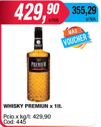 Maxiconsumo Whisky Premium x 1lt oferta
