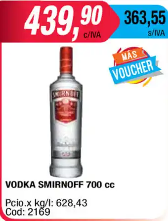 Maxiconsumo Vodka Smirnoff 700c oferta