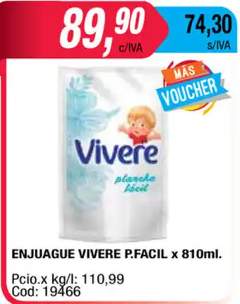 Maxiconsumo Vivere Enjuague P.Facil x 810ml oferta