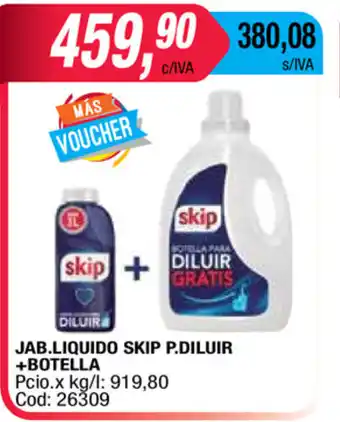 Maxiconsumo Skip Jab.liquido P.Diluir+Botella oferta