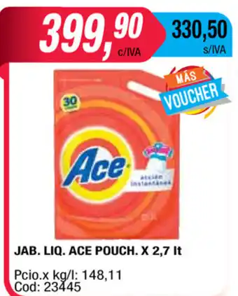 Maxiconsumo Ace Pouch Jab.Liq x 2,7lt oferta