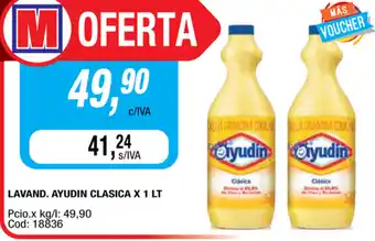 Maxiconsumo Ayudin Lavand Clasica x 1lt oferta