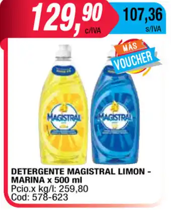 Maxiconsumo Magistral Detergente Limon Marina x 500ml oferta
