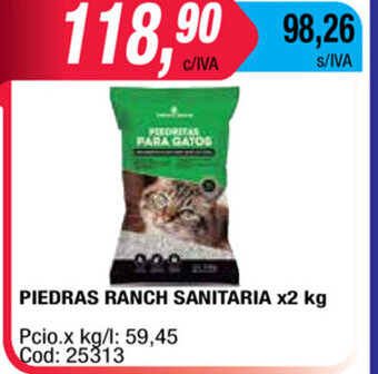 Maxiconsumo Piedras Ranch Sanitaria x 2kg oferta