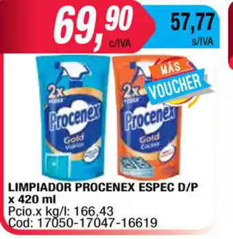 Maxiconsumo Procenex Limpiador Espec D/P x 420ml oferta