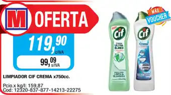 Maxiconsumo CIF Limpiador Crema x 750cc oferta