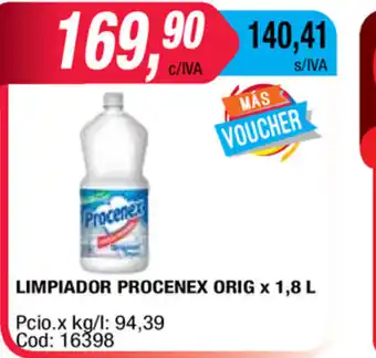 Maxiconsumo Procenex Limpiador Orig x 1,8l oferta