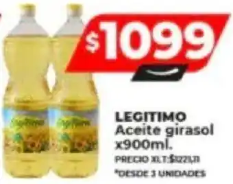 Supermayorista Vital LEGITIMO Aceite girasol x 900ml oferta