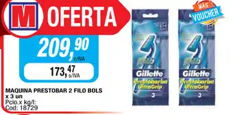 Maxiconsumo Maquina Prestobar 2 Filo Bols 3un oferta