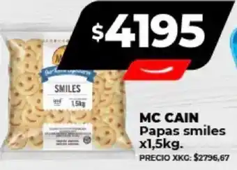 Supermayorista Vital MC CAIN Papas smiles x 1,5kg oferta