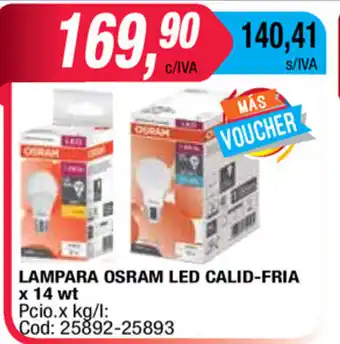 Maxiconsumo Lamapra Osram LED Calid-Fria x 14wt oferta