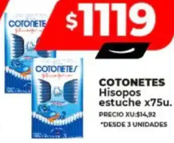 Supermayorista Vital COTONETES Hisopos estuche x 75u oferta