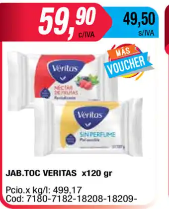 Maxiconsumo Veritas Jab.Toc x 120gr oferta