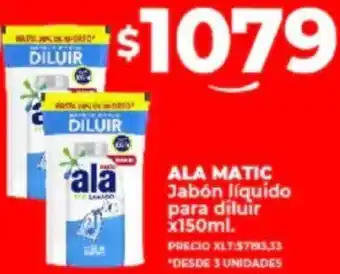Supermayorista Vital ALA MATIC Jabón líquido para diluir x 150ml oferta